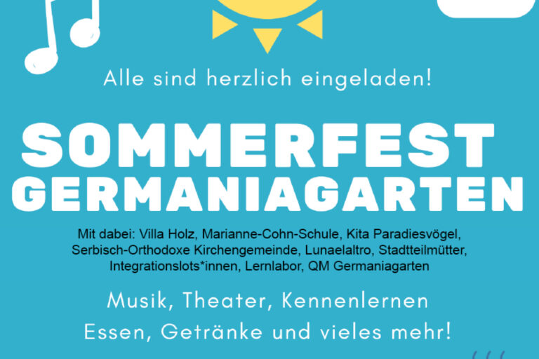Sommerfest Germaniagarten am 4. September