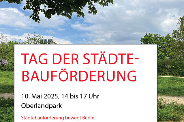 You are currently viewing 10. Mai 2025: „Tag der Städtebauförderung“ im Oberlandpark