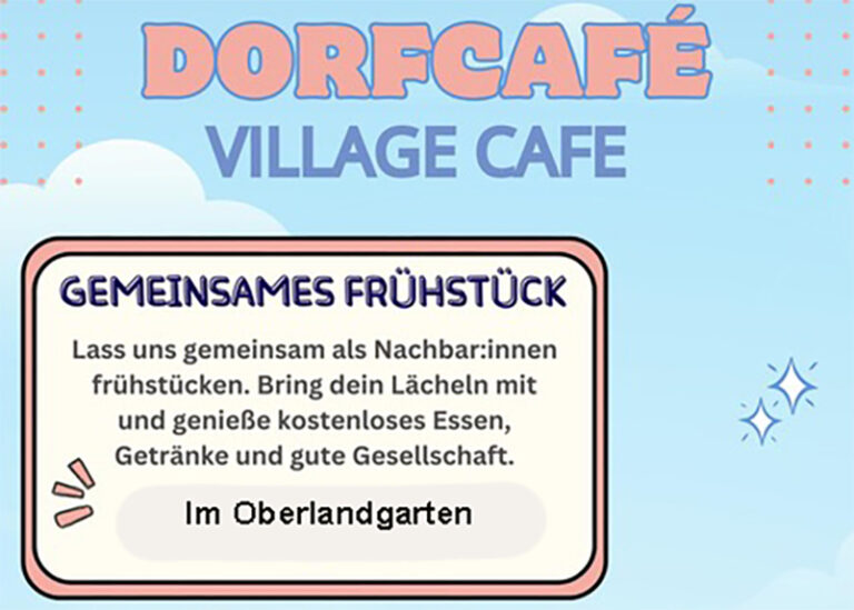 Read more about the article Zweites Dorfcafé lud zum Kennenlernen ein